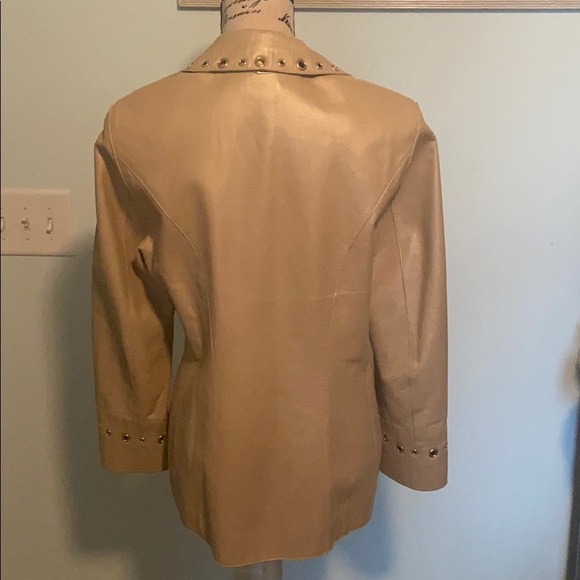 St. John Leather Jacket by Marie Gray Size P - Picture 8 of 11
